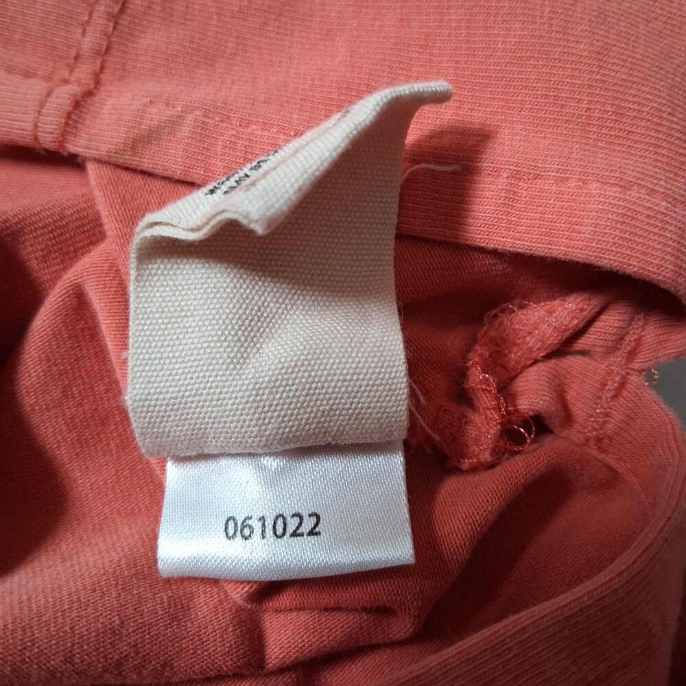 Soft Surroundings Tunic Henley Shirt Large Coral Knit Lace Eyelet Button Up - Picture 9 of 14
